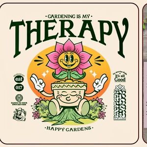 Happy Gardens Light Green Gardening Tee Ptp 21 1/2” L27”